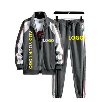 China 2021 NEW YAPU OEM Sustainable Hoodies Set High Quality Tracksuit Men Grow Men Zipper Tracksuit Set Wholesale Men's 2 Piece Adults for sale