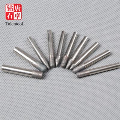 China Stone Carving Burrs Ball Shape Burrs Plated Glass Ball Engraving Tip For Dremel Use for sale