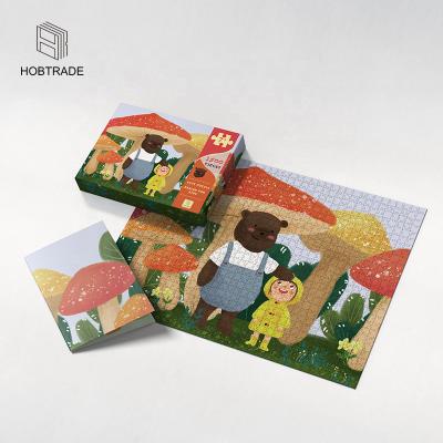 China Wholesale 500 1000 Pcs Cartoon Toy Custom High Quality Jigsaw Puzzle For Kids Adult for sale