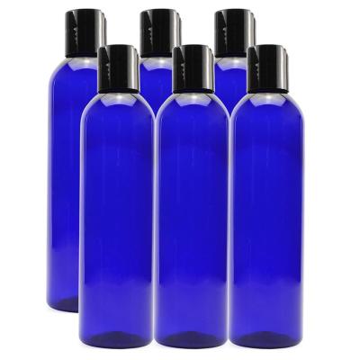 China HOT SALE 8oz Clean Empty Plastic Squeeze Shampoo Bottles With Disc Top BPA Free Flip Cap Containers For Lotions And Body Soap for sale