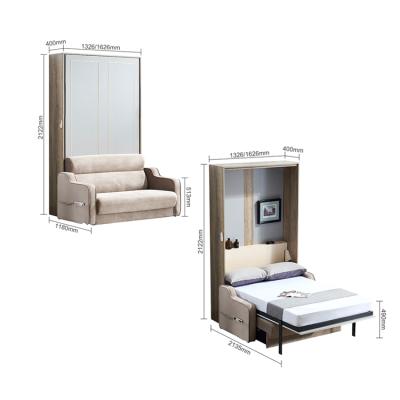 China WT-B07 Space Saving Foldable Electric Wall Bed Hidden Sofa Wall Bed Accessories Murphy Bed With Sofa for sale