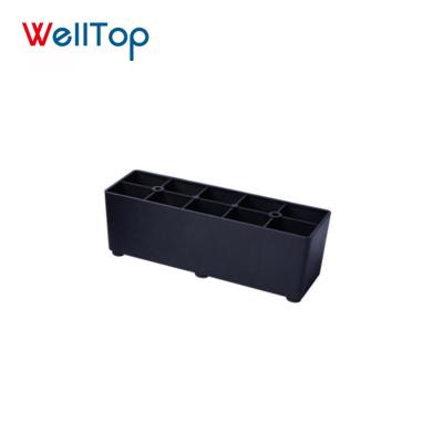 China 2019 Strong Hot Black Furniture Sofa Legs Glide Couch Plastic Bases VT-04.033 for sale