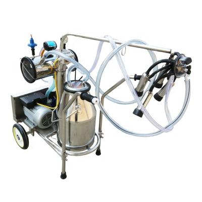 China food & Beverage factory electric motor single milk bucket SUS 25 liter cow milking machine with best price for sale