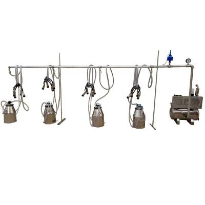 China Farms 240CC Milk Claw L80 Pulsator 4 Bucket Stable System Milking Machine for sale