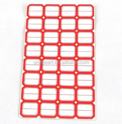 China Beautiful Adhesive Paper Label Sticker / A4 Size Hot Selling Custom Price for sale