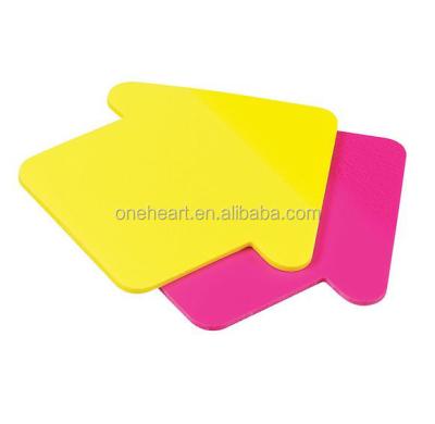 China Promotional Self Adhesive Removable Removable Cheap Custom Arrow Sticky Note Pad, Die Cut Shaped Sticky Note for sale