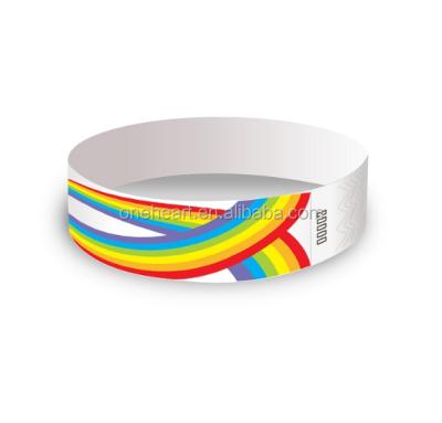 China & Europe Hot Sale Custom Cheap Tyvek Waterproof Wristband For One Time Wear for sale