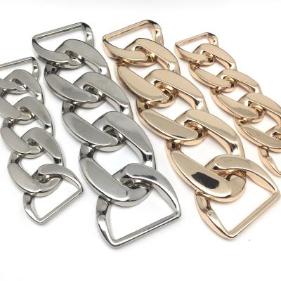 China High Quality Chain Buckle Metal Accessories Chain Buckle New Chains Connector Charms For Clothes And Bags Belt Women Buckle for sale