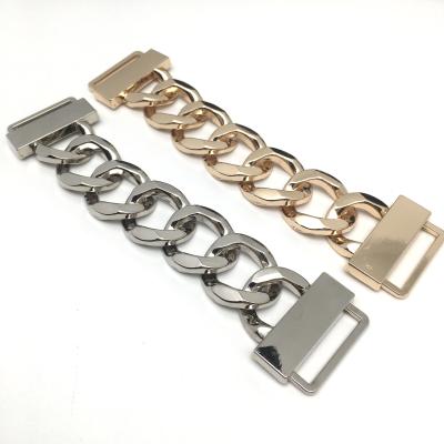 China High Quality Chain Buckle Metal Accessories Chain Buckle New Chains Connector Charms For Clothes And Bags Belt Women Buckle for sale