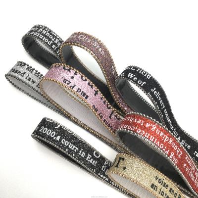 China New Sale Flatback 2021 Fashion Garment Decoration Letter Hot English Ribbon Trim Hot Fix Rhinestone Trim For Garment Etc. shoe for sale