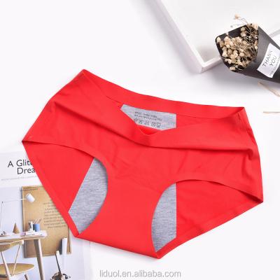 China LD-NK107 Wholesale Antibacterial Girls Underwear Colored Cotton Candy Women Panties Menstrual Period Underwear for sale