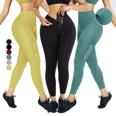 China Wholesale QUICK DRY Custom Logo Letter 3 Hooks Slimming Women's Panties Butt Lifter Waist Trainer Leggings Shapers Shapewear for sale