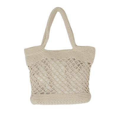 China 2023 Fashion Cavity Handmade Straw Zipper Tote Bag Beach Bag For Women for sale