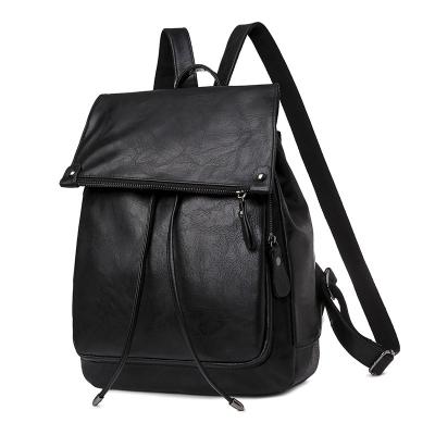 China Anti Theft Women Pull To Strap Large Capacity Leather Travel Backpack for sale