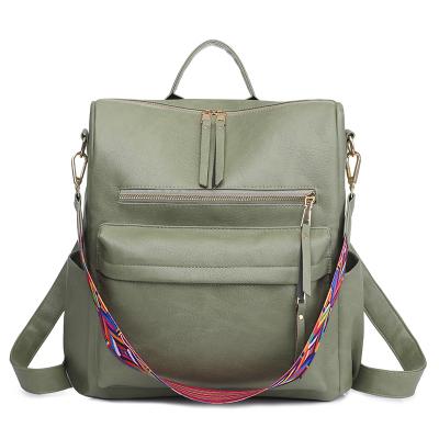 China Anti-theft Fashion Retro Large Capacity Casual Women's Backpack for sale