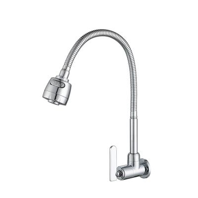 China China Manufacturer Modern Classical Single Handle Faucet Wall Mounted Cold Water Kitchen Taps Faucet for sale