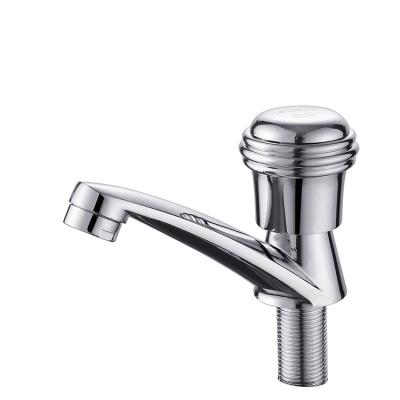 China Metered Faucets Manufactures Chinese Faucets Factory Factory Wholesale Platform Mounted Cold Water Faucet Single Handle Bathroom Faucet for sale