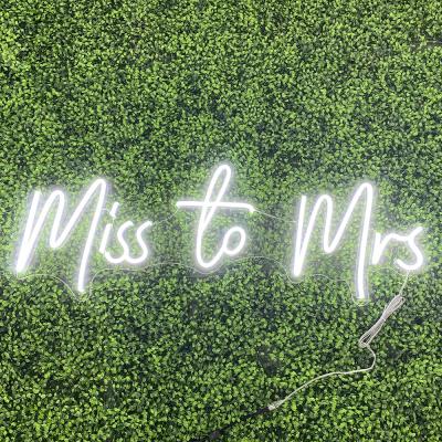 China Miss Mrs Neon Lights Wedding Neon Sign Decoration Dropshipping for sale