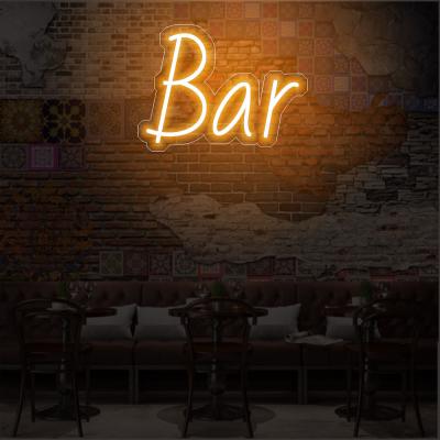 China Buildings Alibaba stock edgelit tiktok letter sign advertising sign acrylic case waterproof rgb led neon bar sign light budweiser for sale