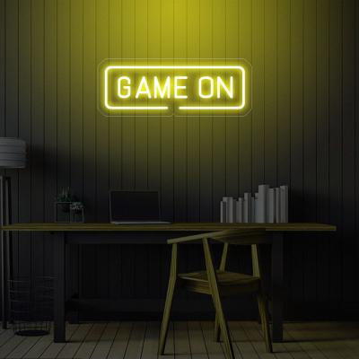 China Buildings GAME OVER Game Room LED Neon Light Sign Dropshipping Neon Light Strip Sign Custom for sale