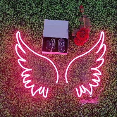 China Buildings WINGS NEON LIGHTS dropshipping light up small letter customized neon signs custom led decorative lighting illuminated for sale