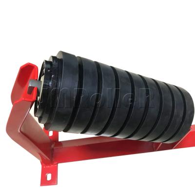 China Building Material Stores Equipment Parts Material Rebate Conveyor Return Idler Impact Flat Roller for sale