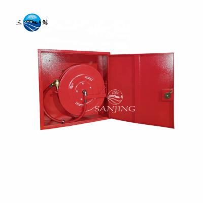 China Stainless Steel Fire Fighting Equipment Soft Fire Hose Reel Cabinet Or 750CM*750CM*280CM 1.2 Mm Thickness for sale