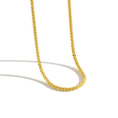 China 2020 Choker Chain Necklace Jewelry Gypsophila Cauliflower Chain Choker Necklace Gold Minimalist Popcorn Necklace for sale