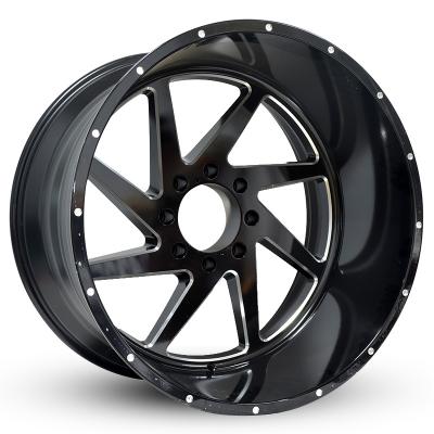 China ALLOY A356.2 22X12 24x14inch Negative Offset 5/6X135-150 8X165.1 8X170 Casting Passenger Car Tires Wheels Alloy Rim Wheel for sale