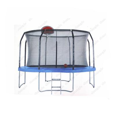 China With Protective Net 14FT Big Trampoline For Kids Children Play, PVC Spring Cover With PE Safety Net for sale