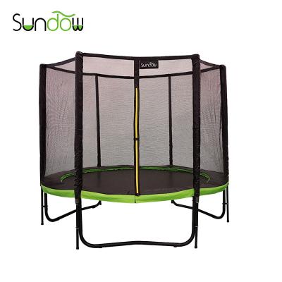 China PVC 8FT Trampoline Frame Bed Sports Toys Jumping Trampoline Cloth for sale