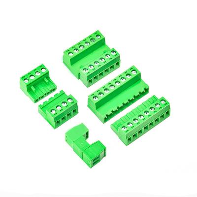 China OEM Military Aerospace Odm Cable Copper Round Wire Copper Crimp PCB Green Crimp Terminal Block for sale