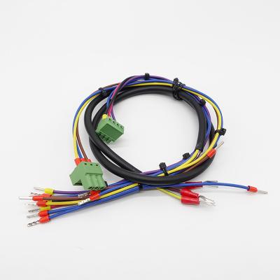 China Auto Customized PCBs Screw Pluggable Water 4 Pin Green PCB Terminal Block Heater Control Wiring Harness for sale