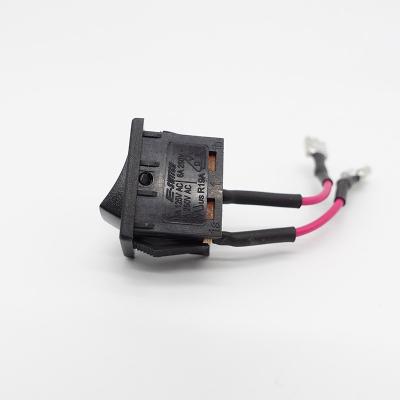 China Factory 16a 3 187 250 Electronic Professionals Way Switches Double-poles Rocker Switch Wire Terminal Harness for sale