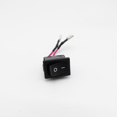 China High Quality Electronic Push Button Switches 2p 12V 20A 3 250 Rocker Switch Terminal 187 Wire Terminal Harness for sale