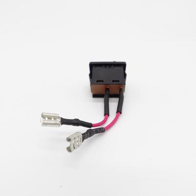 China High Quality Electronic Rocker Switches 250 Controller Electrical Seat Switch 187 Wire Terminal Harness for sale