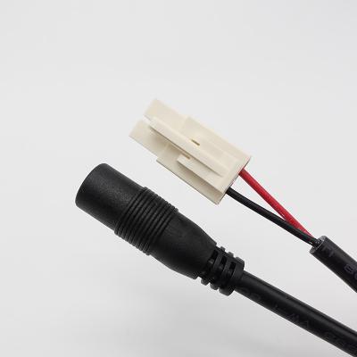 China High Quality Electronic 12v Mains Cord 2p Jack Dc Electric Motors With Jst 2 Pin Connector Wire Harness for sale