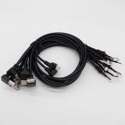 China Machine OEM ODM USB2.0 To Jst Molex 1.0mm Pitch Connector Wire Harness With Right Angle PVC Grommets Usb Cable for sale