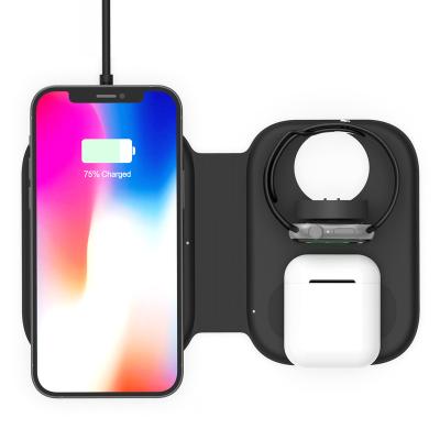 China Support Charging 1 Phone Duo Magnetic Wireless Charger 2 in 1 for Mini Pro Max Fast Charging Magnet iPhone 13 12 Pad for Airpods Pro Foldable Chargers for sale