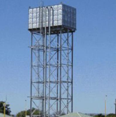 China Easy Operation Hot Sale High Hot Dip Galvanized Steel Structure Tower Water Tank for sale