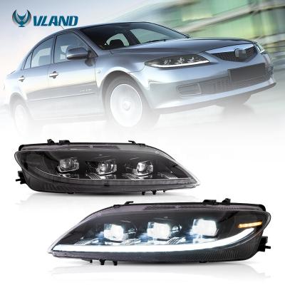 China Factory Wholesale Sales of VLAND Automotive Led Headlight Start Animation DRL 2007 2009 2014 Head GG1 Full LED 2003-2015 Lamp Headlights For Mazda 6 for sale