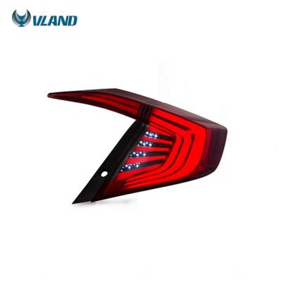 China VLAND Modified Type Factory Wholesale Tail Lights For Honda Civic LED 2016-2017 Other Car Lights Accessories Parts Auto Lighting System for sale