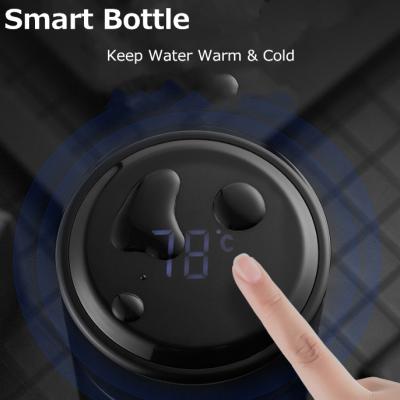 China 17 Ounce Sustainable Smart Bottle Led Temperature Display 304 Stainless Steel Double Walled Water Bottle for sale