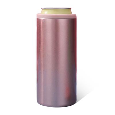 China PORTABLE New Arrival Slim Insulated 12oz Stainless Steel Skinnies Can Cooler for sale