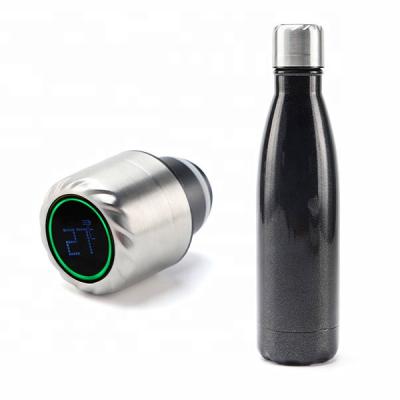 China PORTABLE advanced smart 500ML water bottle with reminder to drink water has digital display temperature for sale