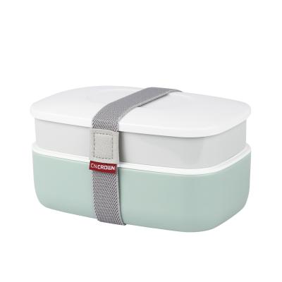 China Hot Sale PP Double Layer Nestle Lunch Box Food Storage Container Microwavable for sale