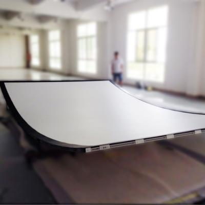 China SCREENPRO Wall Mounted Customized Fixed Frame Curved Cinema Screen Price for sale