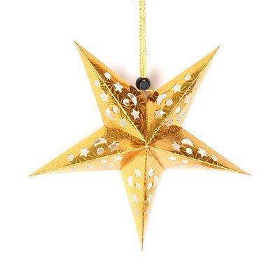 China Wedding Party Decoration Christmas Laser 3D Star Paper Party Wedding Decorating Other Decorations Wedding Hanging Ornaments for sale