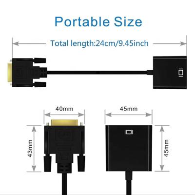 China COMPUTER DVI to VGA male to female adapter high quality and delivery only need short time for sale