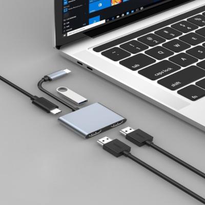 China Coupling USB C 4 In 1 USB Hub 4 Port With HD-MI+ USB 3.0 * PD 3+ Port 1 Buyer 4IN1-13 for sale